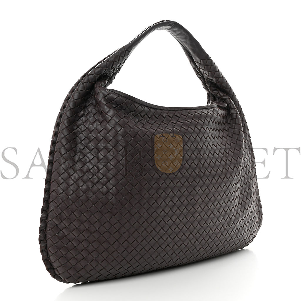 BOTTEGA VENETA NAPPA INTRECCIATO LARGE VENETA HOBO AUBERGINE (48*30*5cm)