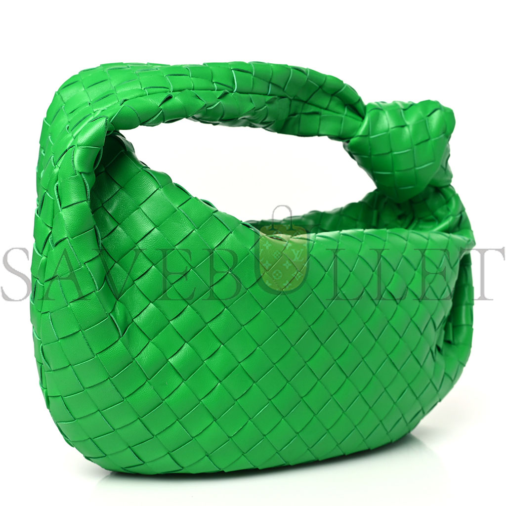 BOTTEGA VENETA NAPPA INTRECCIATO TEEN JODIE HOBO PARAKEET (38*27*8cm)