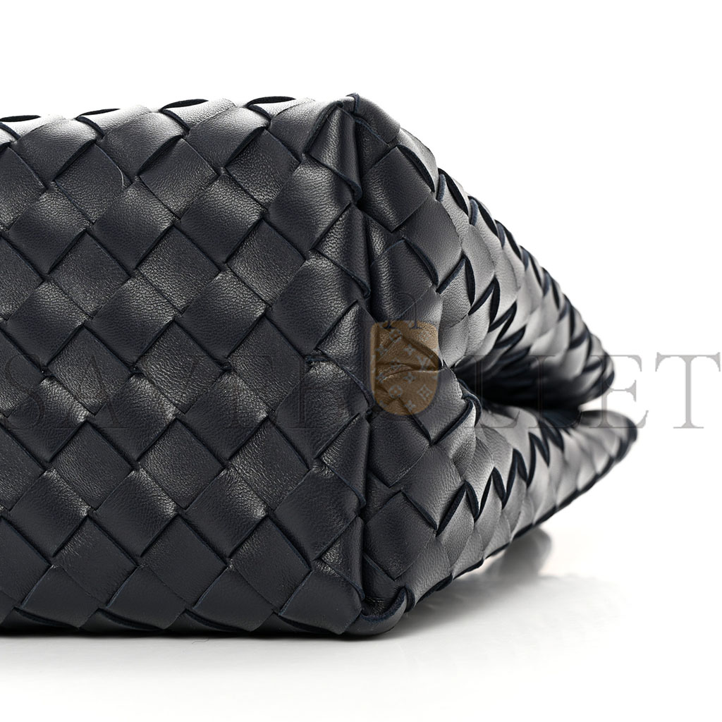 BOTTEGA VENETA BLACK INTRECCIATO MEDIUM ANDIAMO SHOULDER BAG SPACE (32*25*11cm)