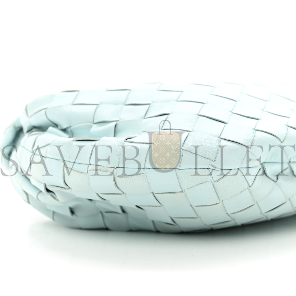 BOTTEGA VENETA NAPPA INTRECCIATO MINI JODIE TEAL WASHED (26*15*6cm)