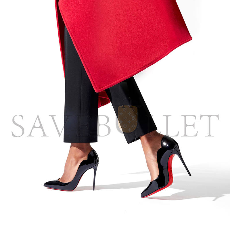 CHRISTIAN LOUBOUTIN HOT CHICK 100 MM PUMPS-PATENT CALF LEATHER-BLACK-WOMEN 1190911BK01 CHRISTIAN LOUBOUTIN HOT CHICK 100 MM PUMPS-PATENT CALF LEATHER-BLACK-WOMEN 1190911BK01