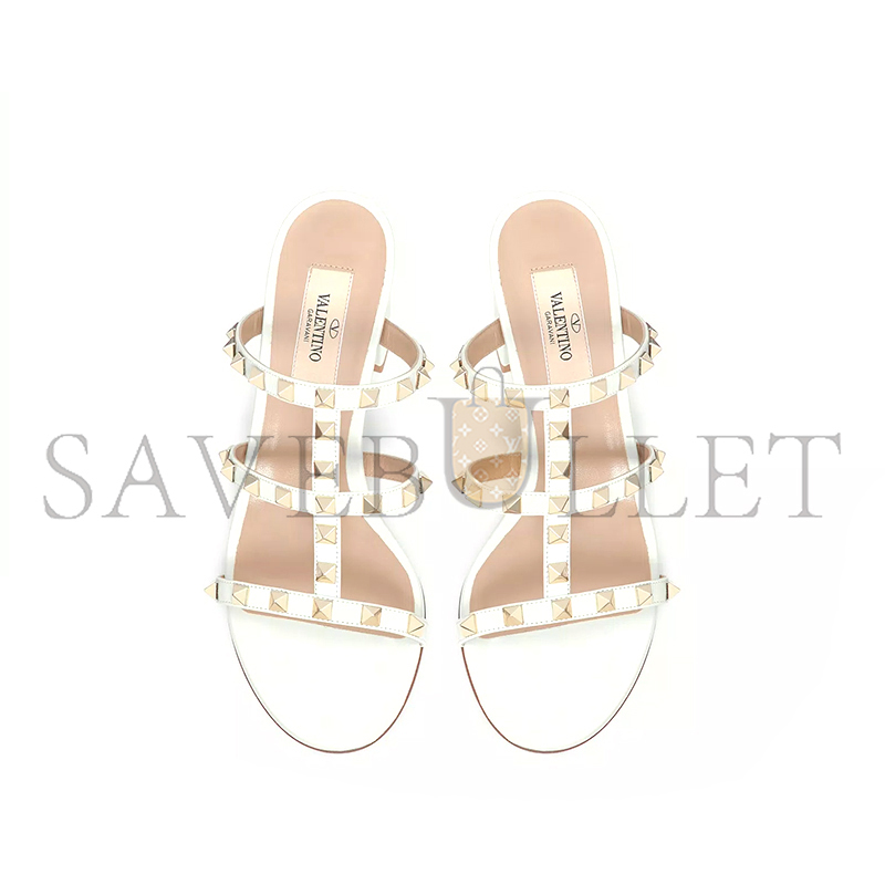 VALENTINO ROCKSTUD CALFSKIN LEATHER SLIDE SANDAL 60 MM 5W2S0C47VOD_I16 VALENTINO ROCKSTUD CALFSKIN LEATHER SLIDE SANDAL 60 MM 5W2S0C47VOD_I16