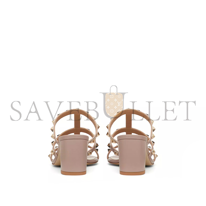 VALENTINO ROCKSTUD CALFSKIN LEATHER SLIDE SANDAL 60 MM 5W2S0C47VOD_P45 VALENTINO ROCKSTUD CALFSKIN LEATHER SLIDE SANDAL 60 MM 5W2S0C47VOD_P45