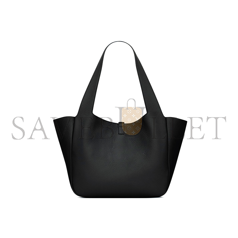 YSL LE 5 À 7 BEA IN GRAINED LEATHER 763435AAEQC1000 (50*28*18cm)
