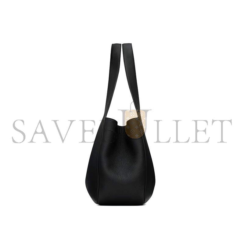 YSL LE 5 À 7 BEA IN GRAINED LEATHER 763435AAEQC1000 (50*28*18cm)
