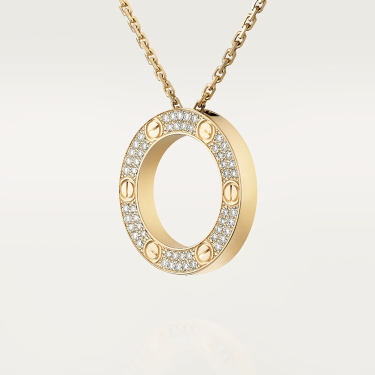 CARTIER  LOVE NECKLACE, DIAMOND-PAVED B7058400