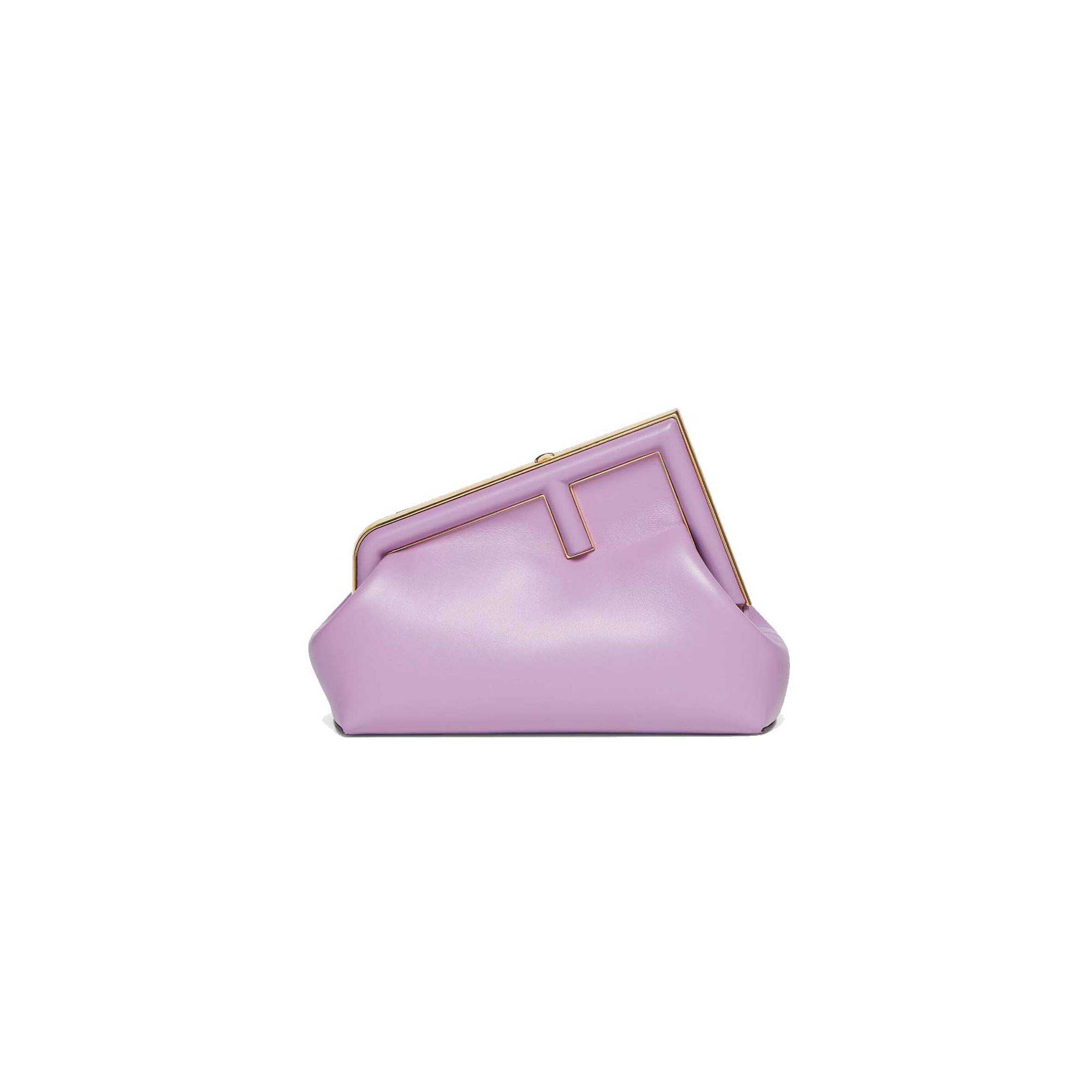 FENDI FIRST SMALL - LILAC LEATHER BAG 8BP129ABVEF1JCO (26*18*9.5cm)