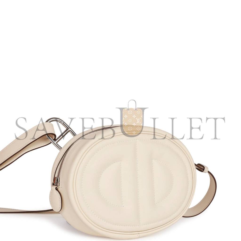 HERMES IN-THE-LOOP BELT BAG NATA SWIFT PALLADIUM HARDWARE (19cm)