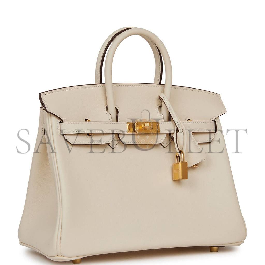 HERMES BIRKIN 25 NATA SWIFT GOLD HARDWARE (25cm)