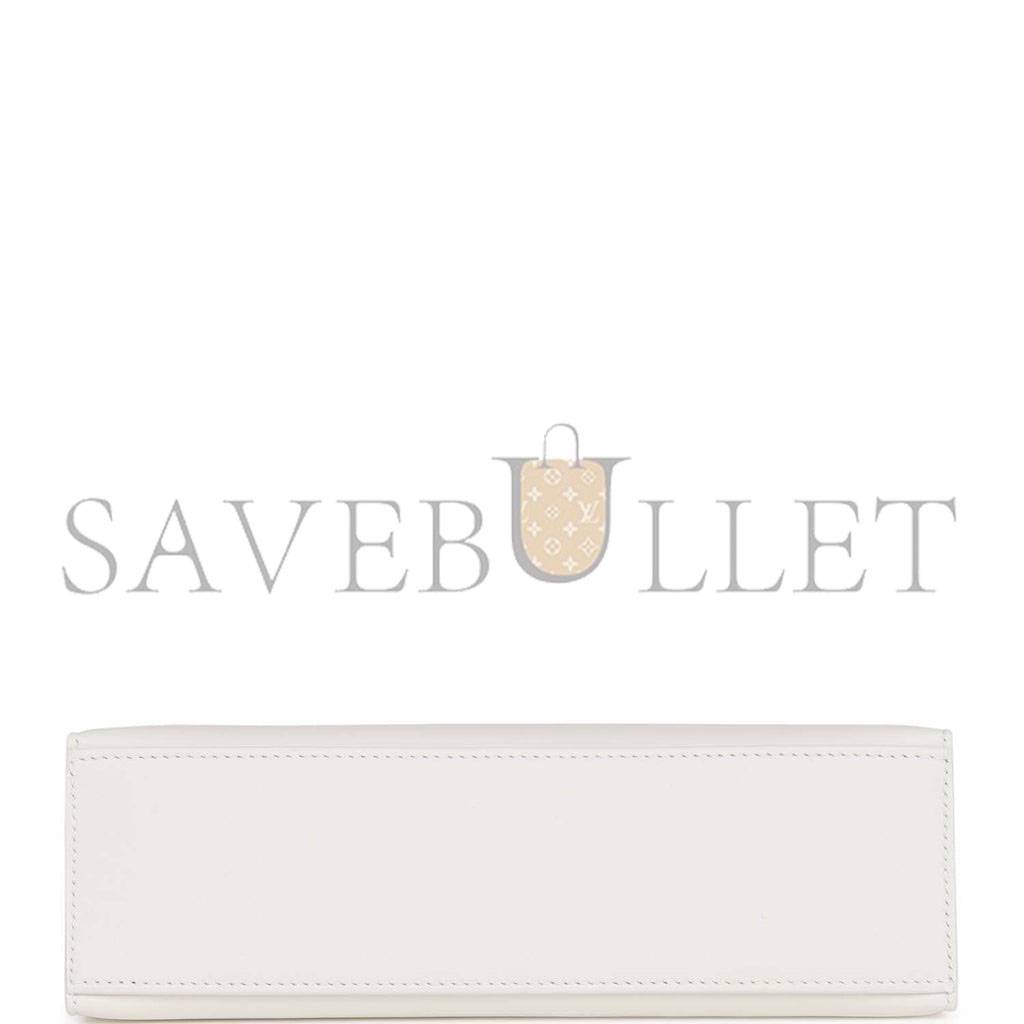 HERMES MINI KELLY POCHETTE WHITE SWIFT GOLD HARDWARE  (22*14*7cm)