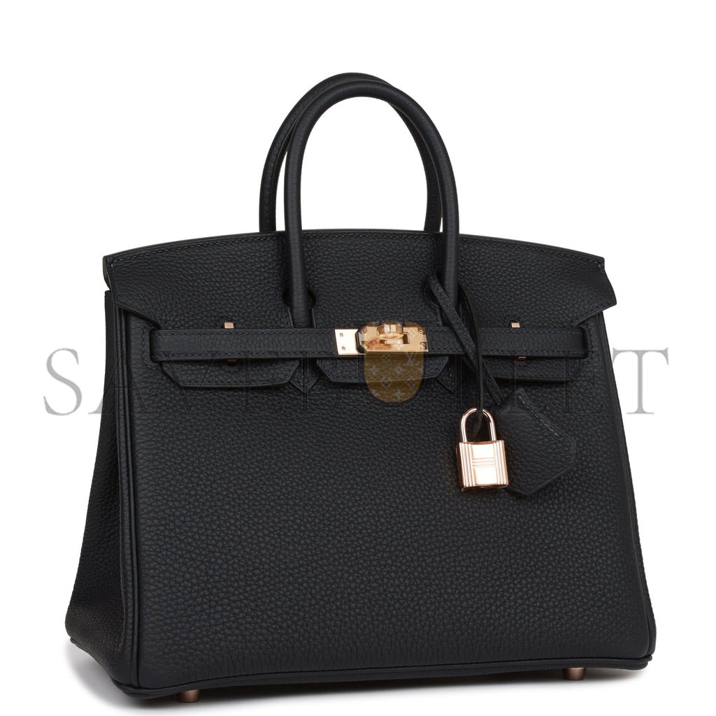 HERMES BIRKIN 25 BLEU SAPHIR LIZARD PALLADIUM HARDWARE HANDMADE (25*19*12.cm)