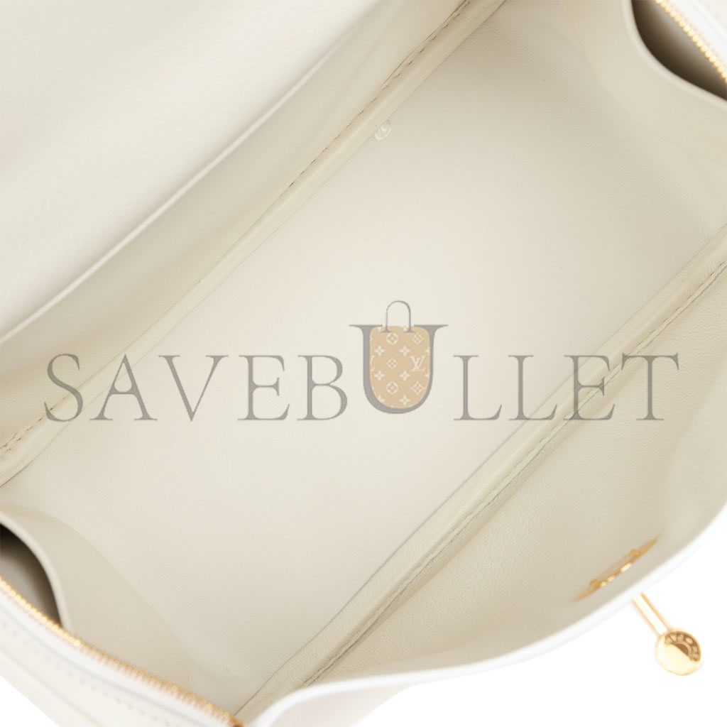 HERMES LINDY 26 WHITE EVERCOLOR GOLD HARDWARE (26*18*12cm) HERMES LINDY 26 WHITE EVERCOLOR GOLD HARDWARE (26*18*12cm)