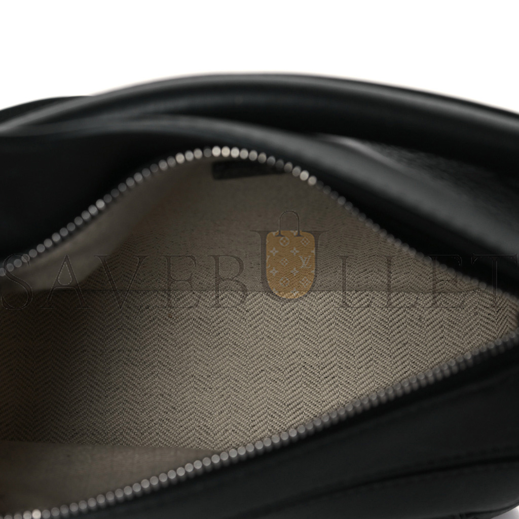 LOEWE CALFSKIN MINI PUZZLE BAG BLACK (18*12.5*8cm)