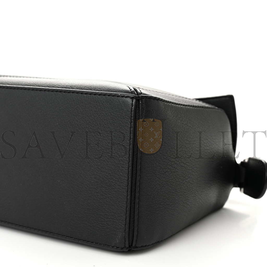 LOEWE CALFSKIN SMALL PUZZLE BAG BLACK (24*16.5*10.5cm)