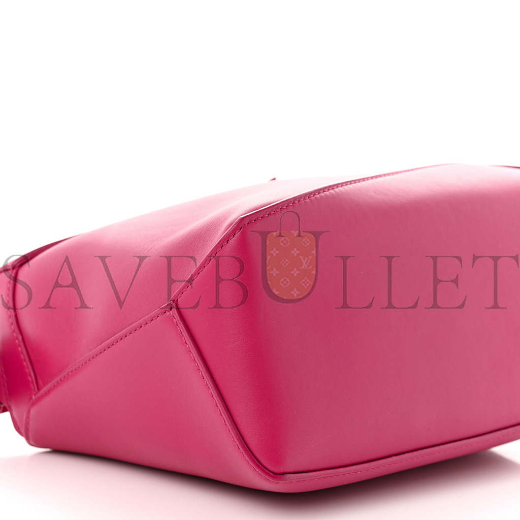 LOEWE SATIN CALFSKIN MONOCHROME SMALL PUZZLE EDGE BAG RUBY RED GLAZE (24*16.5*10.5cm)