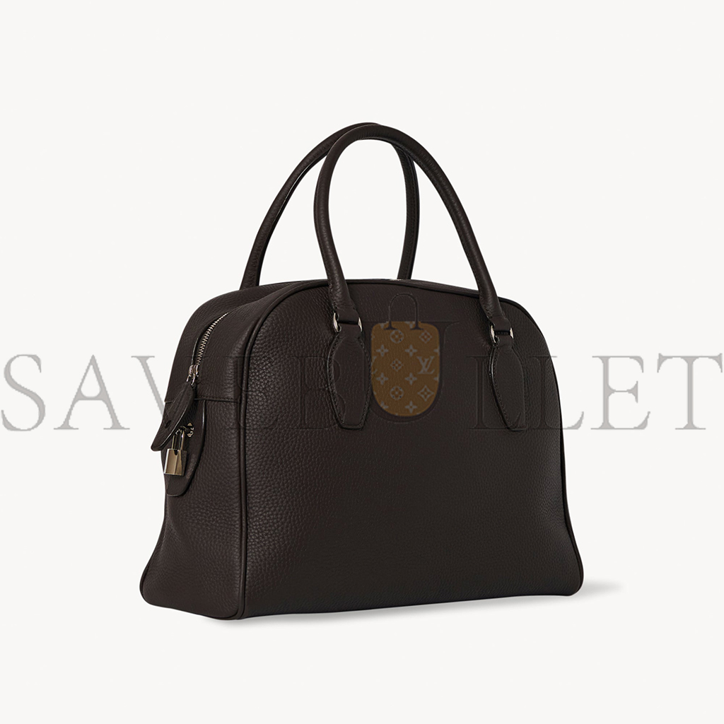 THE ROW INDIA 12.00 BAG IN LEATHER DARK BROWN W1595L23DBP (30*30*24cm)