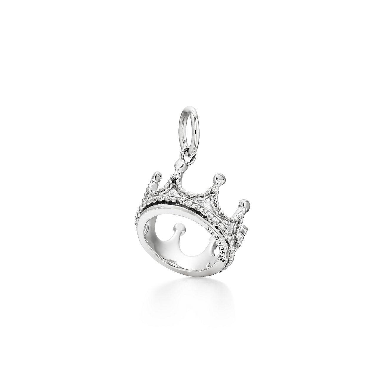 TIFFANY CROWN CHARM IN SILVER