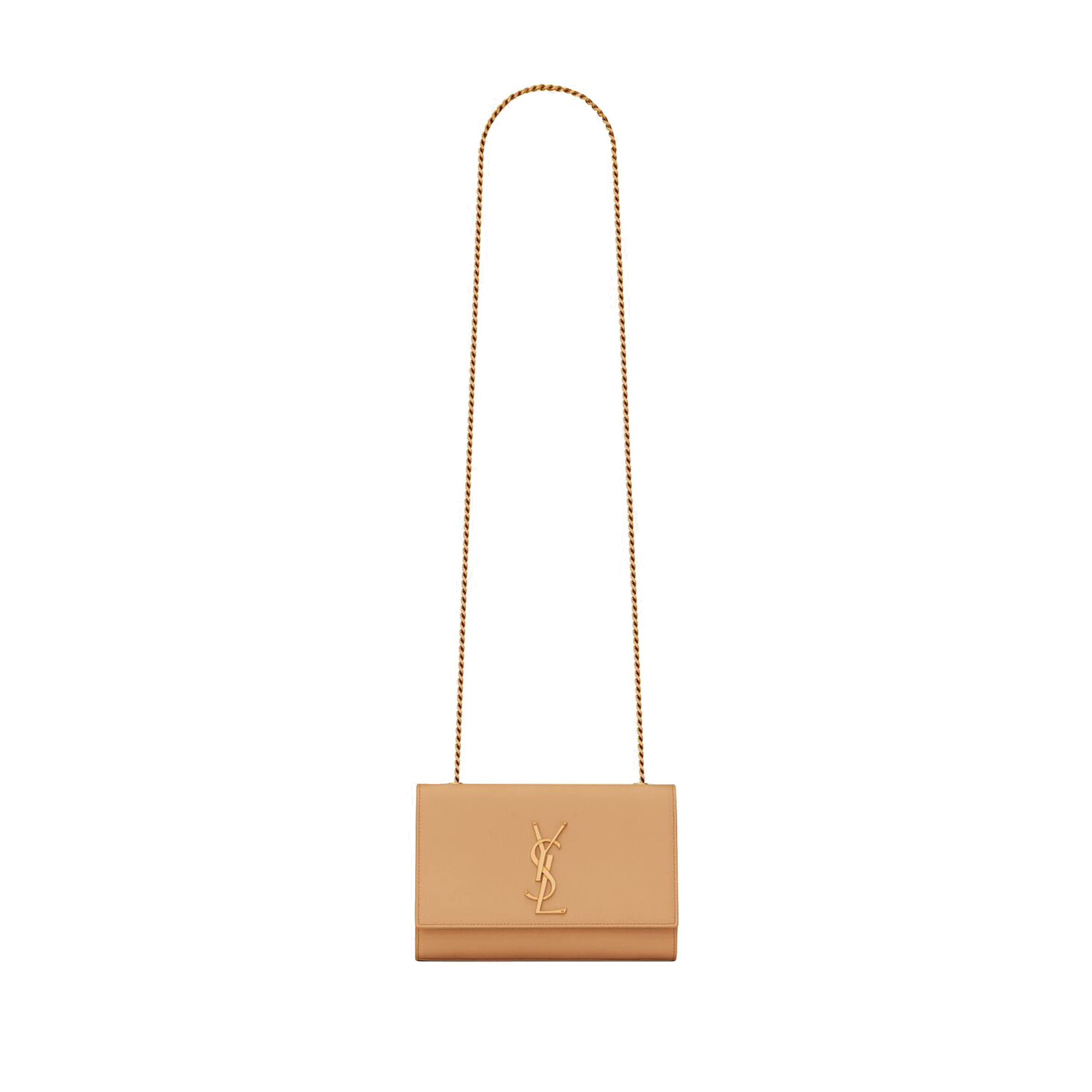 YSL KATE SMALL CHAIN BAG IN GRAIN DE POUDRE EMBOSSED LEATHER 469390BOW0W7019 (20*12.5*5cm)