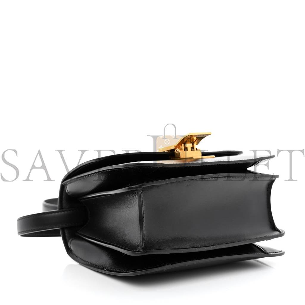 CELINE BOX CALFSKIN SMALL CLASSIC BOX FLAP BAG BLACK (17*13*8cm)