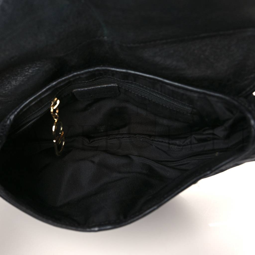 DIOR SHINY GOATSKIN SADDLE BAG BLACK (25*19*3.8cm) DIOR SHINY GOATSKIN SADDLE BAG BLACK (25*19*3.8cm)