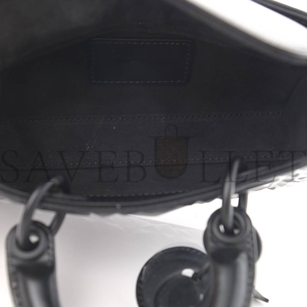 DIOR CALFSKIN CANNAGE DIAMOND MICRO LADY D-JOY BLACK (17*10*8.9cm) DIOR CALFSKIN CANNAGE DIAMOND MICRO LADY D-JOY BLACK (17*10*8.9cm)