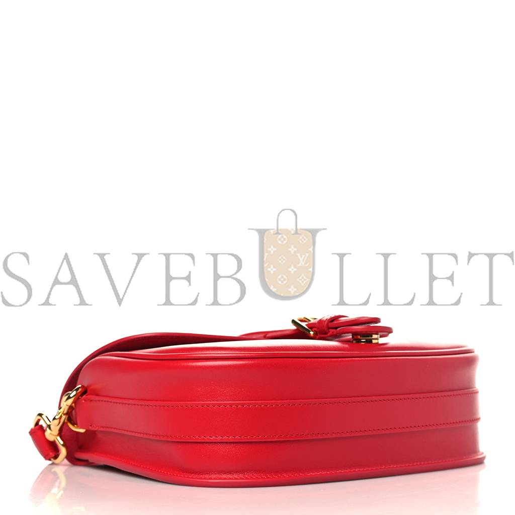 DIOR BOX CALFSKIN MEDIUM BOBBY FLAP RASPBERRY (22*17*7cm)