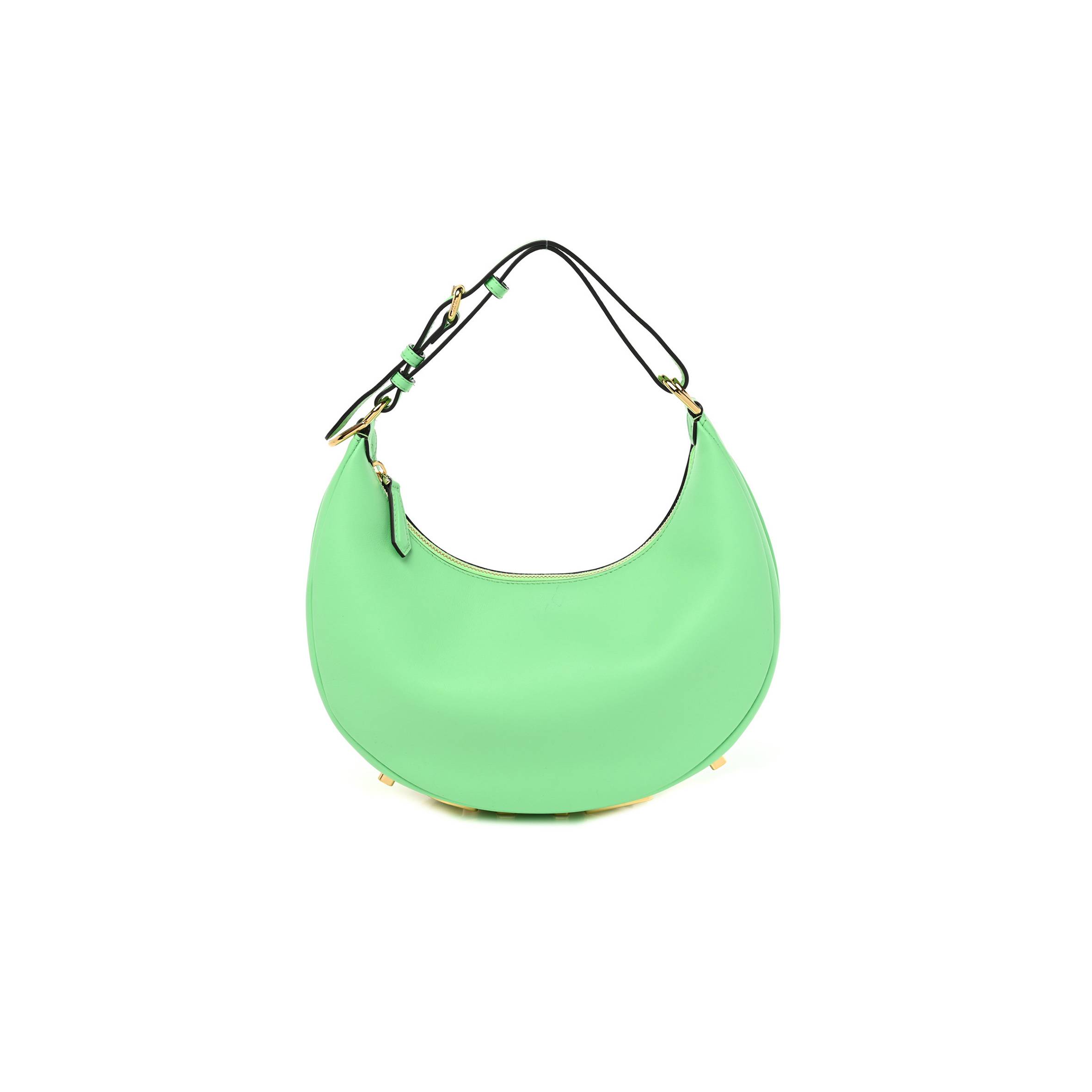FENDI VITELLO GRACE MATTE SMALL FENDIGRAPHY HOBO BAG EDAMAME (27*18*10cm) FENDI VITELLO GRACE MATTE SMALL FENDIGRAPHY HOBO BAG EDAMAME (27*18*10cm)